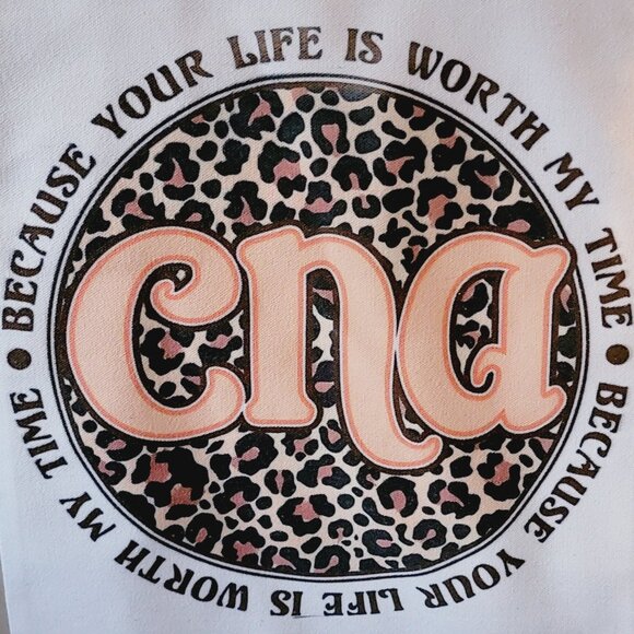 CNA Animal Print Canvas Shopping Tote Reusable Tote Bag - Picture 4 of 6